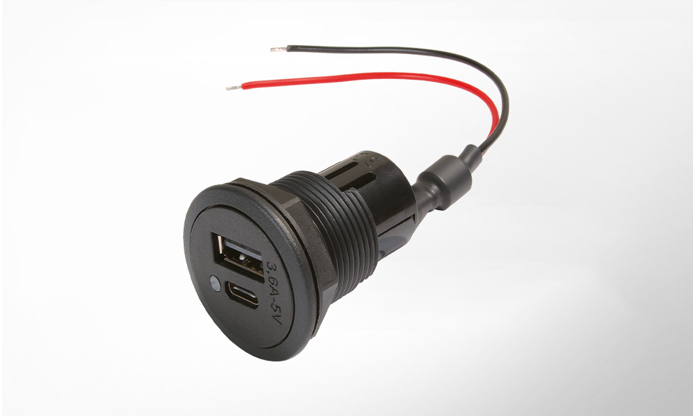 USB-C/A double charging socket without cover - Rosho Automotive Solutions  GmbH